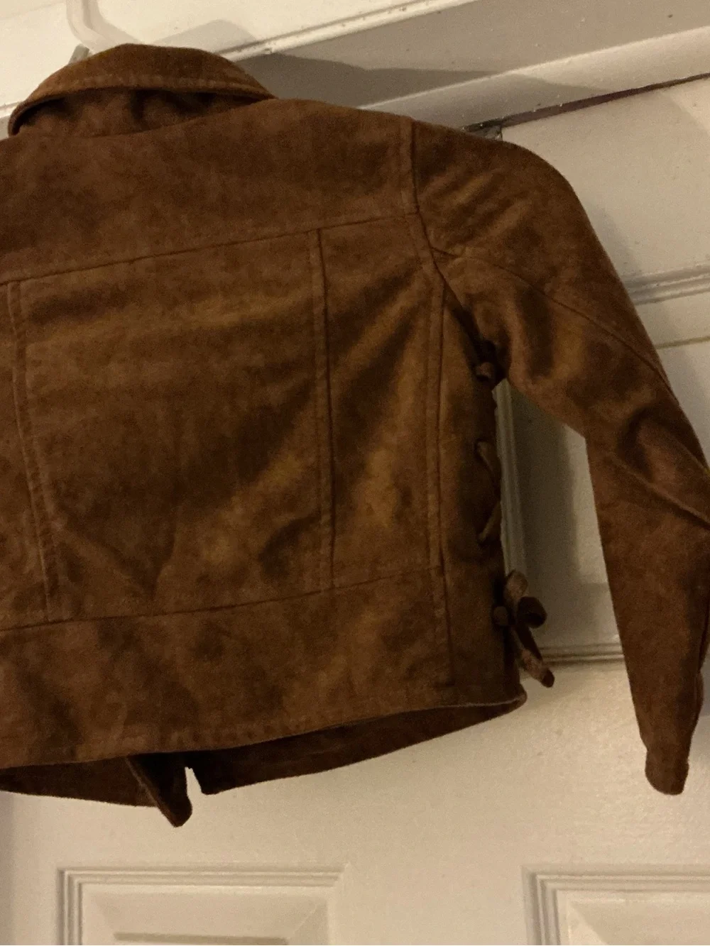 OshKosh B'gosh Chestnut Brown Faux Suede Moto Jacket